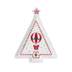 Assiette en forme de sapin CHRISTMAS WONDERLAND