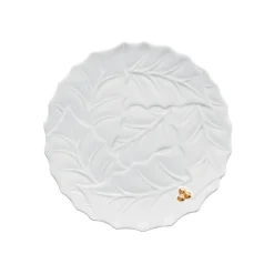 Assiette HOLLY & BERRIES WHITE