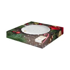 Assiette HOLLY & BERRIES WHITE