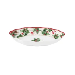 Assiette ovale gui CHRISTMAS BERRIES