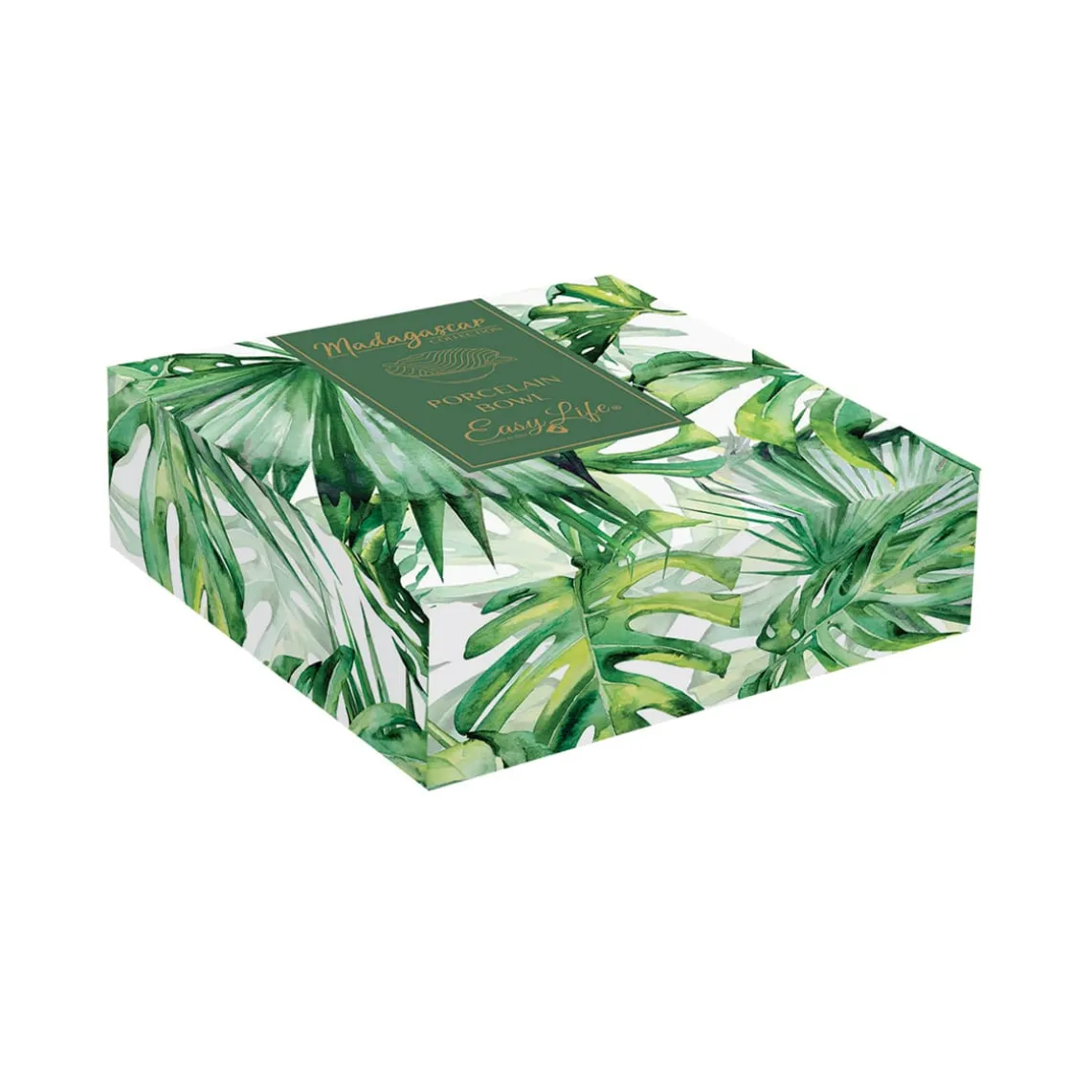 Bol en porcelaine 21×16 cm en forme de feuille LEAVES LIGHT GREEN