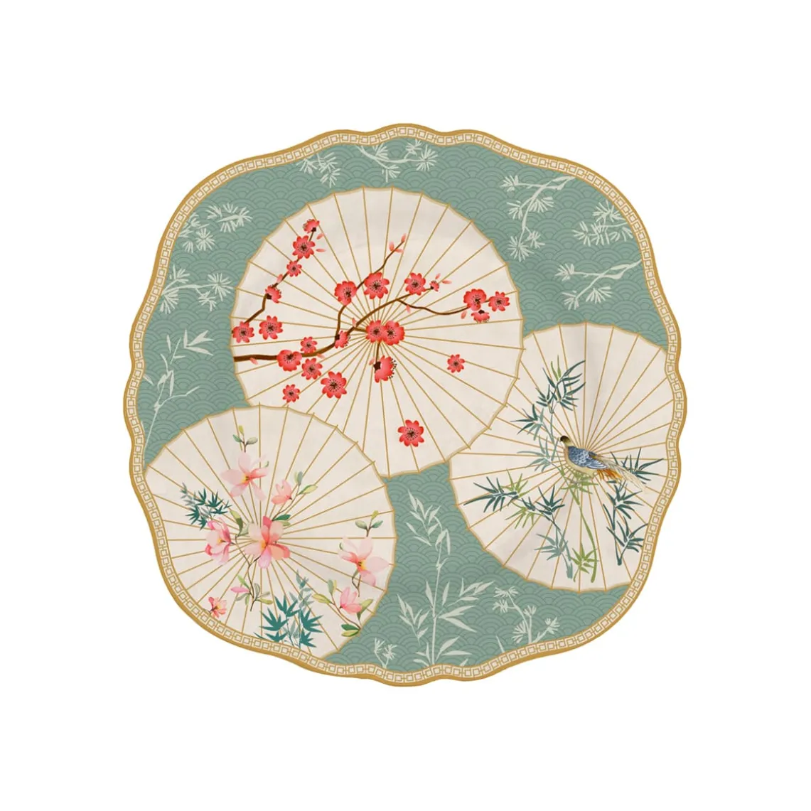 Coffret 1 assiette festonne ORIENTAL DREAMS
