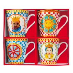 ensemble 4 MugsSICILY