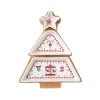 Ensemble apéritif avec 3 bols et plateau en bambou de 21×25 cm CHRISTMAS WONDERLAND