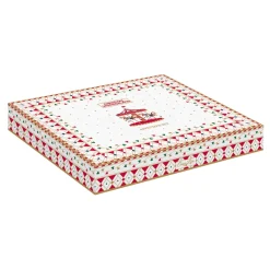 Ensemble apéritif avec 3 bols et plateau en bambou de 21×25 cm CHRISTMAS WONDERLAND