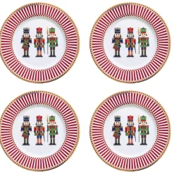 Ensemble de 4 assiettes àdessert NUTCRACKER