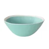 Ensemble de 2 bols à salade en porcelaine de 22,5×19,5 cm AQUA