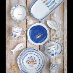 Ensemble de 3 bols avec un plateau BORD DE MER