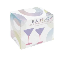 Ensemble de 2 Martini calices RAINBOW