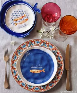 Ensemble de 6 petites assiettes à tapas BORD DE MER