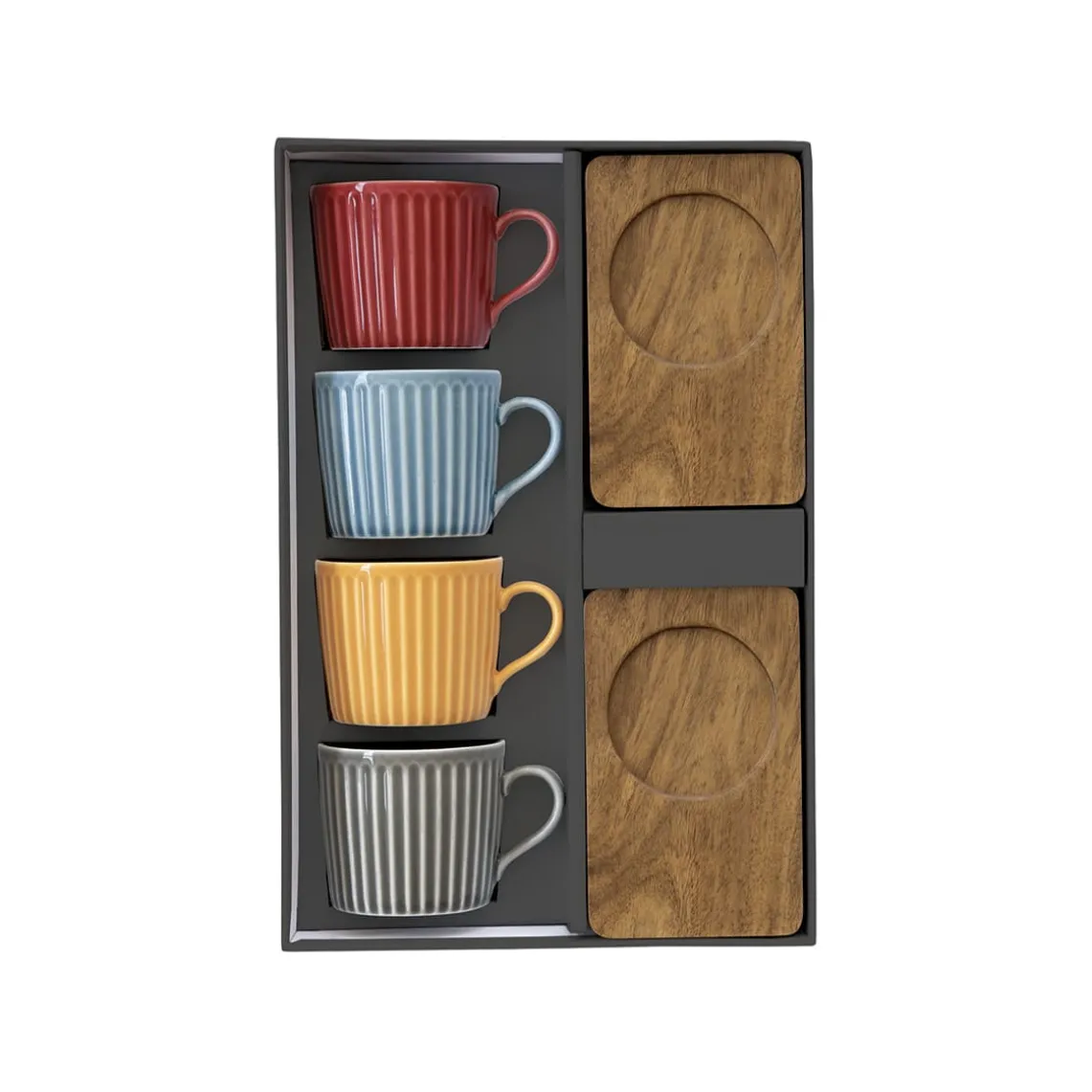 Ensemble de 4 petites tasses a expresso en porcellaine TAKE A BREAK ASS5