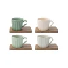 Ensemble de 4 petites tasses a expresso en porcellaine TAKE A BREAK ASS7