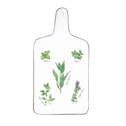 Ensemble de 4 plateaux à fromage en porcelaine, dimensions 34,5×18 cm HERBARIUM