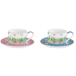 Ensemble de 2 tasses avec soucoupes SPRING PARADE