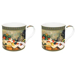 Ensemble de 2 tasses en porcelaine de 300 ml dans une boîte cadeau STILL LIFE, DRAPERY, PILCHER AND FR