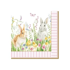 Lot de 20 serviettes de table HAPPY EASTER