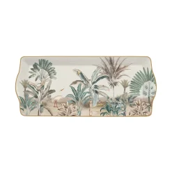 Plateau 35×15 cm en porcelaine avec bordure en boite cadeau NOSTALGIC HEAVEN