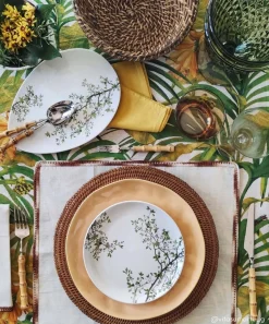 Plateau de service en porcelaine, dimensions 36×25 cm NATURA