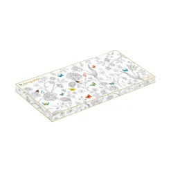 Plateau de service rectangulaireFLEURS ET PAPILLONS
