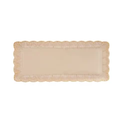 Service de plateau beige FLEURI