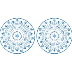 Set de 2 sets de table bleus EXOTIC VIBES
