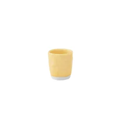 Set de 6 tasses à café de 120 ml avec soucoupes en porcelaine INTERIORS YELLOW