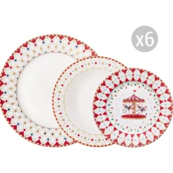Set de vaisselle 18 pcs CHRISTMAS WONDERLAND