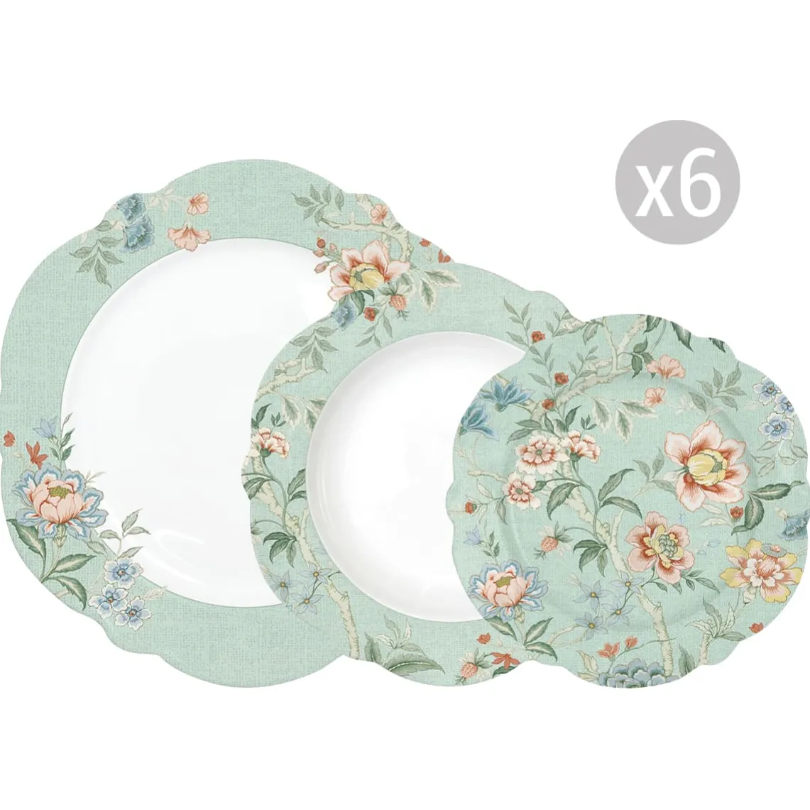 Set de vaisselle 18 pcs ZEN GARDEN GREEN