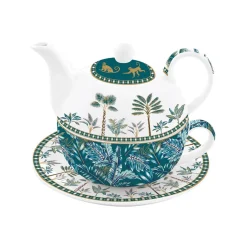 Théière «tea for One» 350 ml en porcelaine Atmosphere JUNGLE